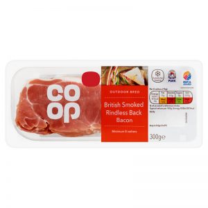 2 for £4 Smoked Rindless Back Bacon