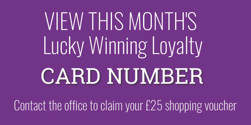 View this month's luck loyalty card number