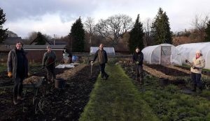 Higehr Ground vegetable garden in December 2020