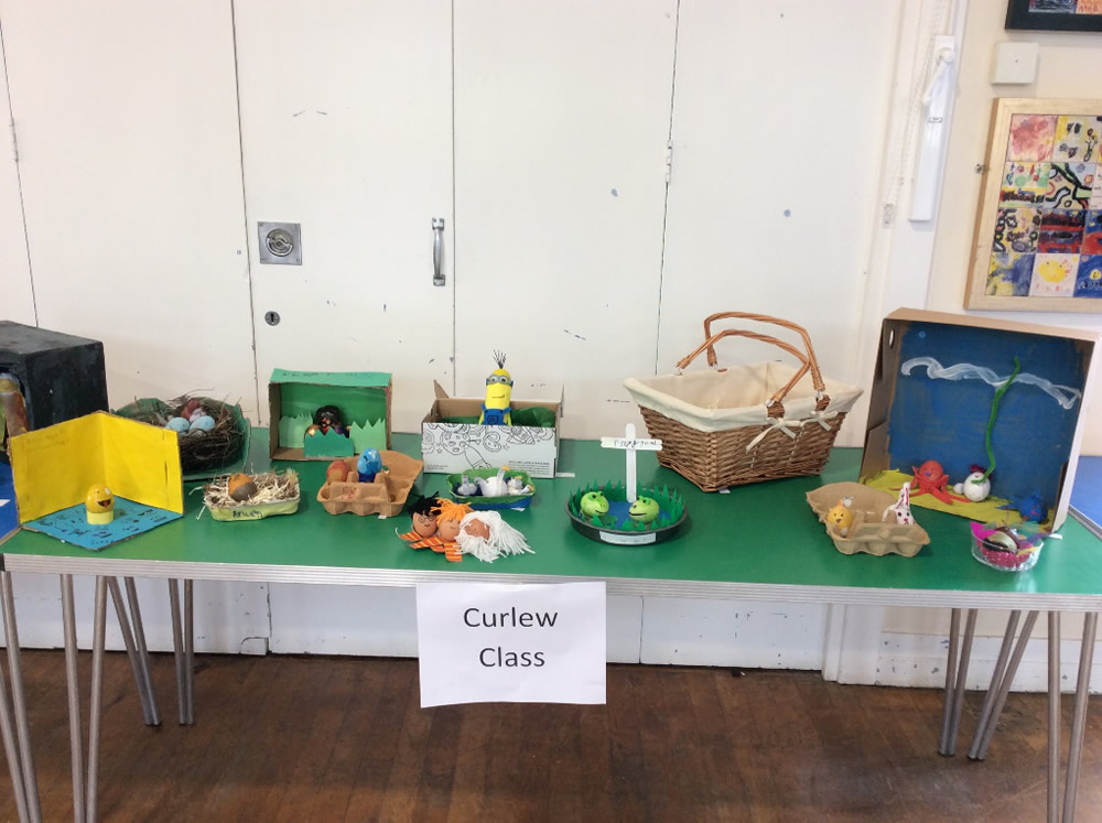 curlew class easter egg display