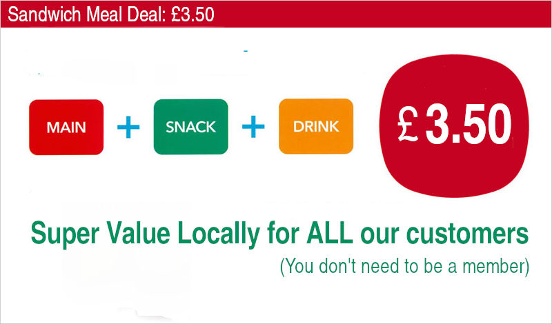 Sandwich Meal Deal for £3.50