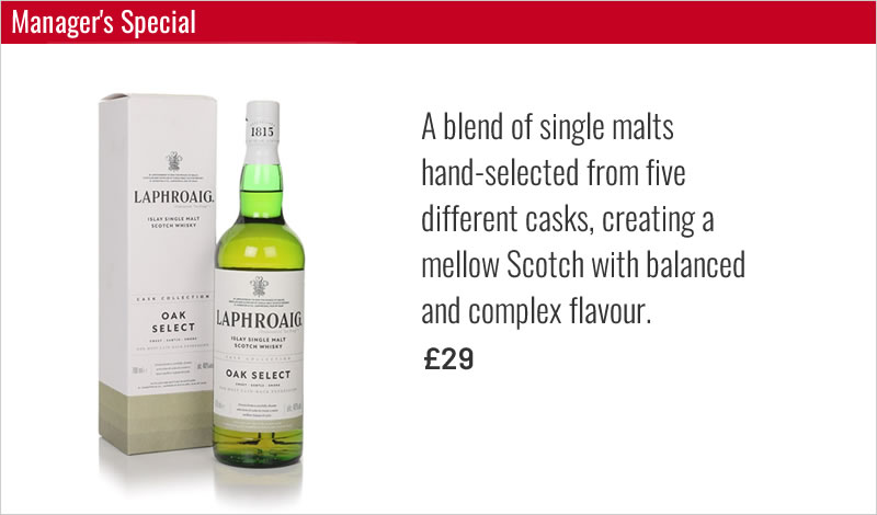 Manager’s Special: Laphroaig at £29
