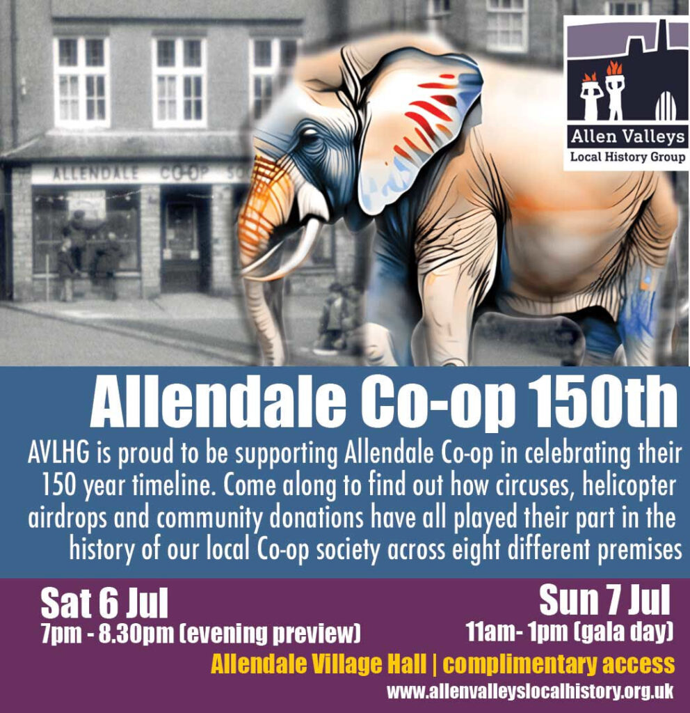 Allen Valleys Local History Group image for Co-op 150 timeline display