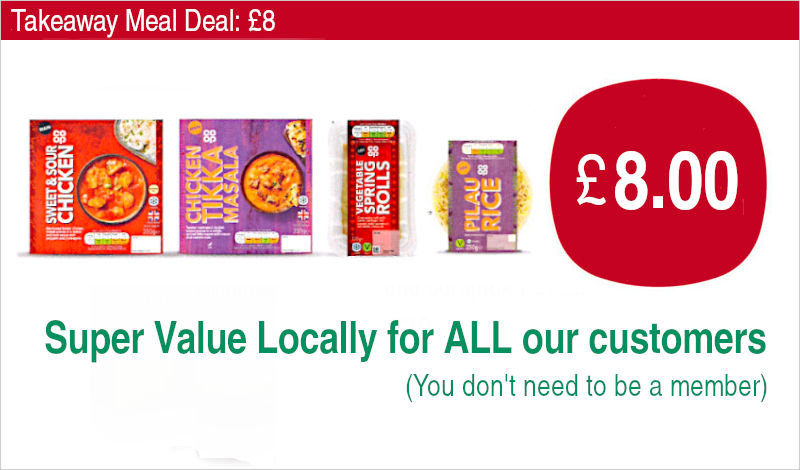 Takeaway Meal Deal: £8