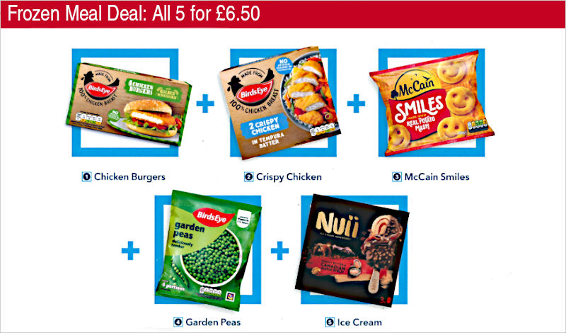 Frozen Meal Deal: All 5 for £6.50