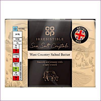 West Country Salted Butter: Co-op Irresistible