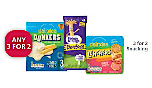 Snacking: 3 for 2